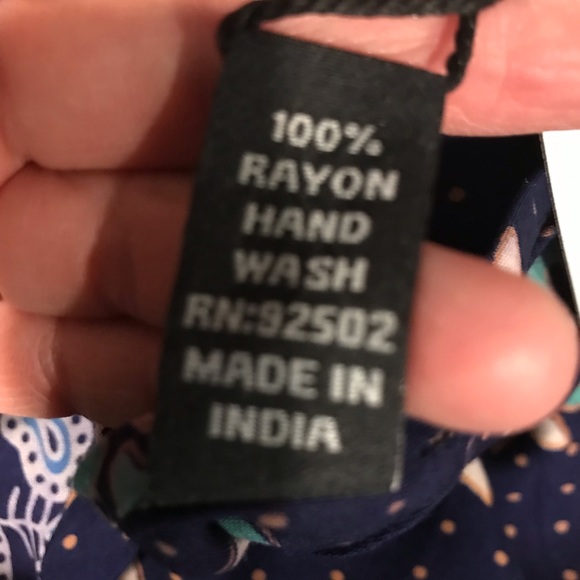 Sacred Threads Onesize Blouse.   220163.   BL/GR - Picture 5 of 5